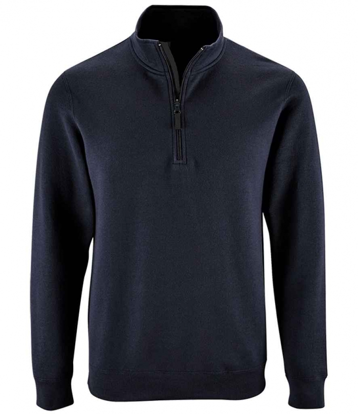 Contrast Zip Neck Sweatshirt