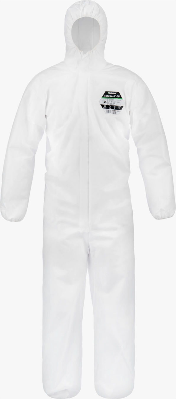 Safegard GP Coverall with elasticated hood cuffs waist and ankles
