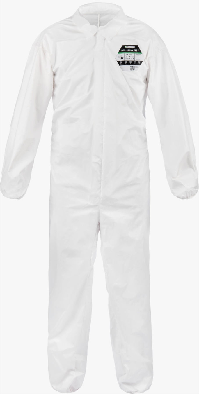 MicroMax TS Coverall with sealable zip flap collar elasticated cuffs waist and ankles