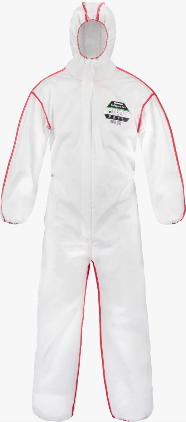 Safegard 76 Diamant Coverall with elasticated hood cuffs waist and ankles