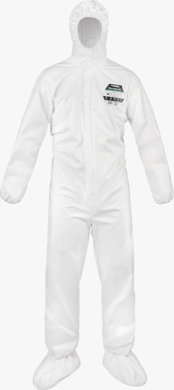 MicroMax NS Coverall with elasticated hood cuffs waist attached socks