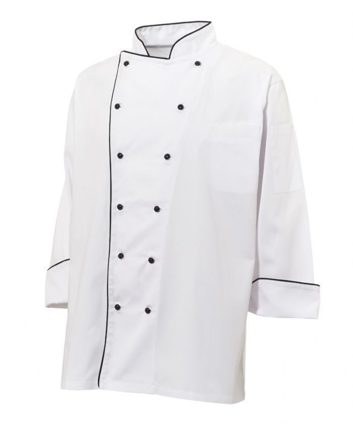 Executive Chefs Jacket Black Trim