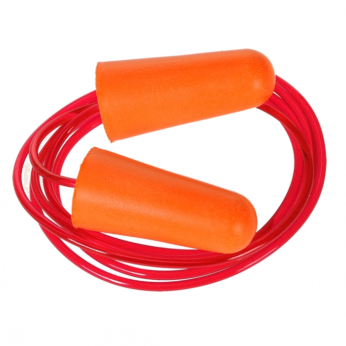Corded PU Foam Ear Plugs box of 200 pairs