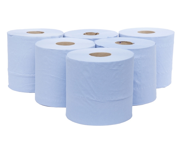 Value Centrefeed Blue Roll Pack of 6