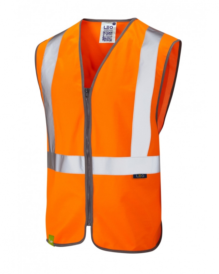 EGGESFORD Class 2 Railway Zip Waistcoat Orange